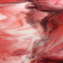 Load image into Gallery viewer, B332830 bullseye white opal, deep royal purple &amp; cranberry 90 COE 8.75 x 10