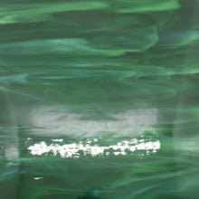 Load image into Gallery viewer, O3296S oceanside dark green/white wispy 96 COE 12 x 16