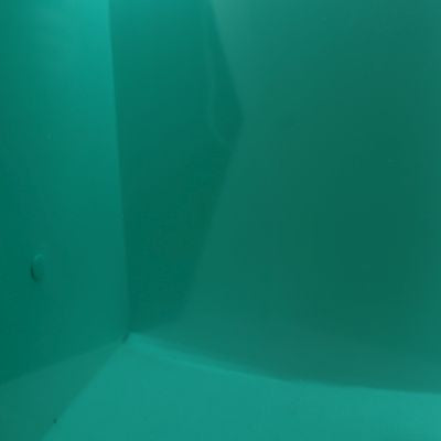 O5232S oceanside teal green cathedral 96 COE 12 x 12