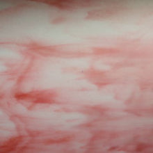 Load image into Gallery viewer, B230530 bullseye white opal, salmon pink opal 90 COE 8.75 x 10