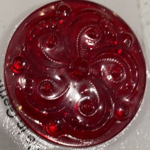 SALE: 
35mm red swirl jewel