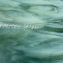 Load image into Gallery viewer, O82872SF Oceanside seafoam green/white 96 COE 12 x 12