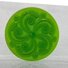 Load image into Gallery viewer, SALE:  35mm emerald green swirl jewel
