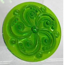 Load image into Gallery viewer, SALE:  35mm emerald green swirl jewel