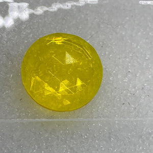 Sale: 15mm yellow faceted jewel