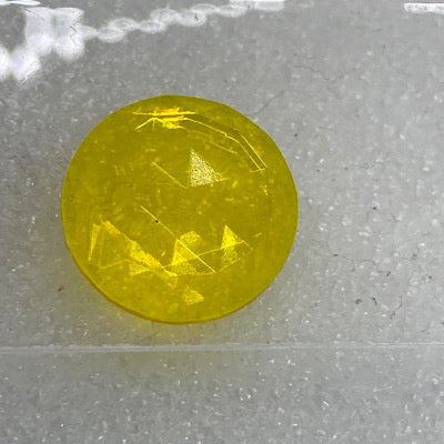 15mm yellow faceted jewel
