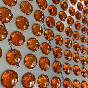 SALE:  20mm orange faceted jewel