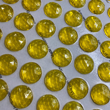 Load image into Gallery viewer, 20mm yellow faceted jewel