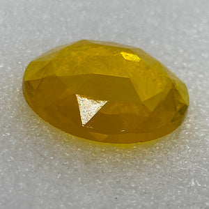 25mm yellow faceted jewel