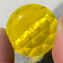 Load image into Gallery viewer, 30mm yellow faceted jewel