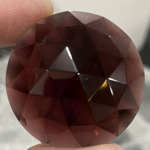 35mm violet faceted jewel