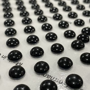 SALE:  8 mm black smooth round jewel