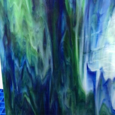 K142 Kokomo blue, green opal 8 x 16