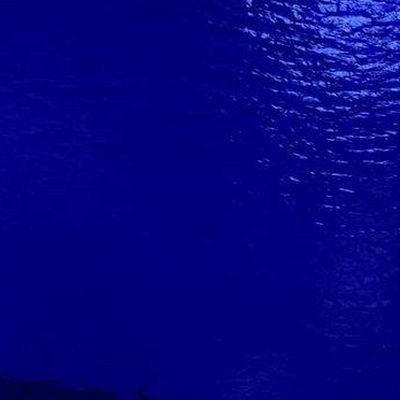 OGT136RRF Oceanside dark blue rough rolled 96 COE 12 x 16