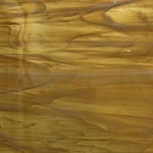 Load image into Gallery viewer, O31902S oceanside pale amber/white wispy 96 COE 12 x 16
