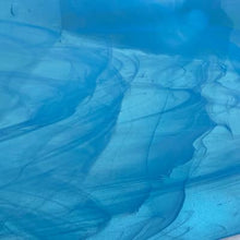 Load image into Gallery viewer, O83391S oceanside sky blue/white wispy 96 COE 12 x 12