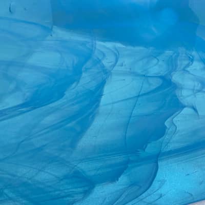 O83391S oceanside sky blue/white wispy 96 COE 12 x 12