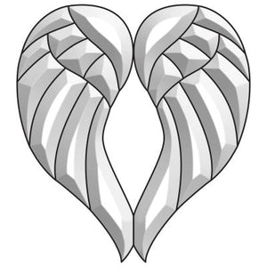 MB514 angel wings bevel cluster