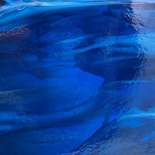 Load image into Gallery viewer, B214630 bullseye copper blue, white streaky 90 COE 8.75 x 10
