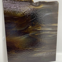 Load image into Gallery viewer, B220930 bullseye dark brown, white opal 90 COE 8.75 x 10