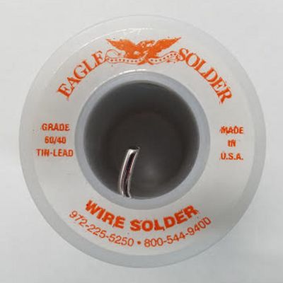 Eagle 60/40 solder, 1 pound roll