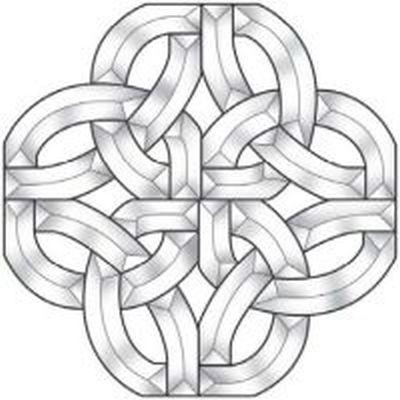 EC824 celtic knot bevel cluster