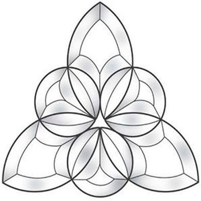 EC827 celtic tri-circle bevel cluster
