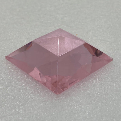 SALE:  35mm square pink faceted jewel
