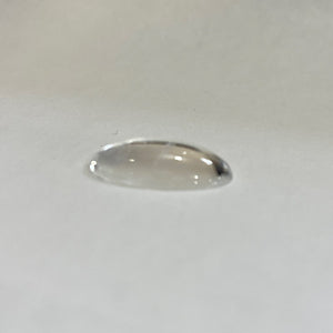 SALE: 24mm x 14mm smooth oval clear jewel