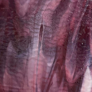 B333421 BE cranberry pink, gold purple & white soft ripple 90 COE