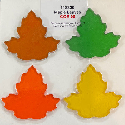maple leaves fusible pre-cut assortment 4 pack, 96 COE