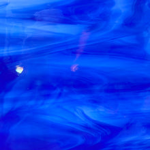 Load image into Gallery viewer, O3376S oceanside dark blue/white 96 COE 12 x 16