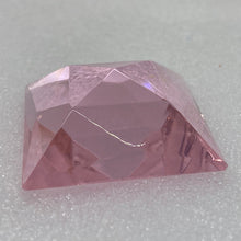Load image into Gallery viewer, SALE:  35mm square pink faceted jewel