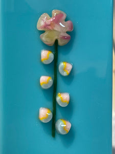 Spring rainbow leaves! 96 COE murrini, millefiore, 1.5 oz sticks