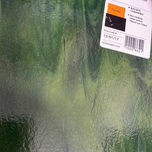Load image into Gallery viewer, B221230 bullseye olive green opal, forest green streaky 90 COE 8.75 x 10 (aventurine)