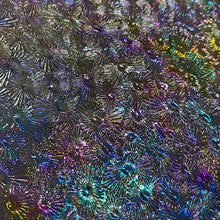 Load image into Gallery viewer, CBS mixture dichroic corkscrew wissmach clear florentine thin 96 COE, 1 quarter circle