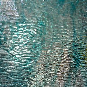 Sale:  A0044P armstrong clear aqua streaky ripple