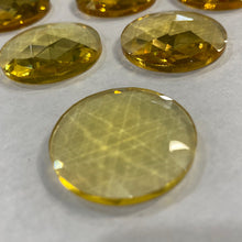 Load image into Gallery viewer, 30mm light amber faceted jewel