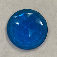 25mm aquamarine faceted jewel
