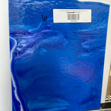 Load image into Gallery viewer, B00217B30 bullseye blue with purple &amp; white graffiti 90 COE 8.75 x 10