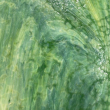 Load image into Gallery viewer, AG117 artisan glass lime, green &amp; white mottled 12 x 15