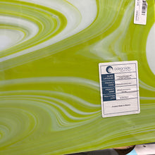 Load image into Gallery viewer, OFR9643 oceanside  white lemongrass opalart 96 COE 12 x 12