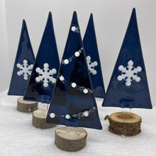 Load image into Gallery viewer, Navy &amp; white Christmas trees