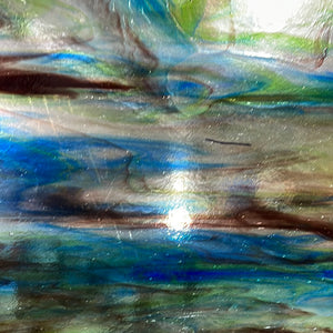 K94LL Kokomo black purple cobalt blue green clear 12 x 12
