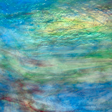 Load image into Gallery viewer, Y65851 uroboros sky blue, sea green, white, gold pink 11.5 x 12