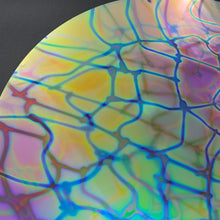 Load image into Gallery viewer, CBS dichroic: reptilian mixture on 0.040 float glass, quarter sheet