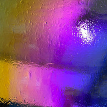 Load image into Gallery viewer, CBS rainbow 2 on thin clear 90 COE, 1 quarter circle
