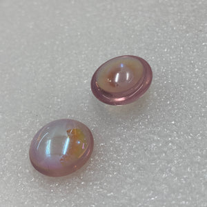 SALE: 
15mm selenium pink iridescent smooth jewel