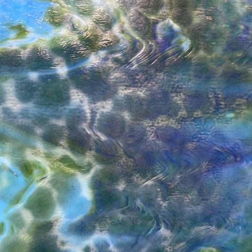 Y6664RG youghiogheny turquoise, cobalt blue, green mottled 11.5 x 12