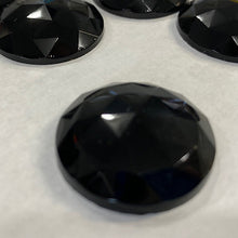 Load image into Gallery viewer, 25mm black faceted jewel